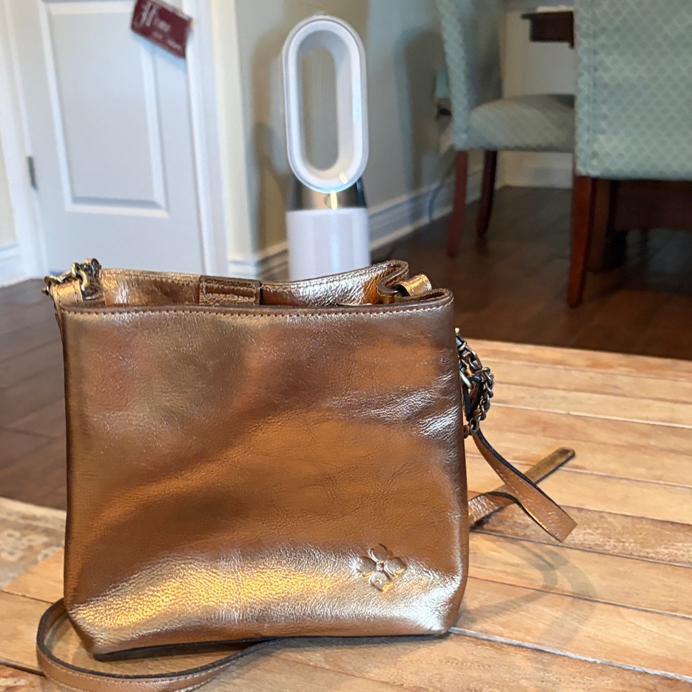 Patricia Nash Metallic Bronze Crossbody Bag